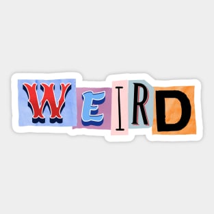 Weird Sticker